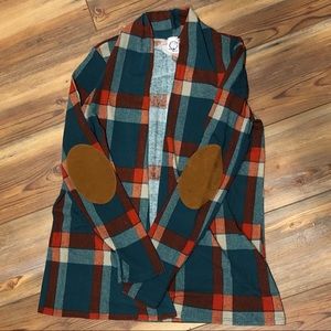 Plaid cardigan